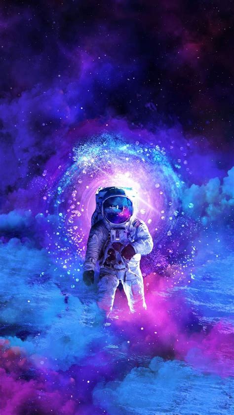The Cosmonaut Iphone Wallpaper Galaxy Art Space Art Astronaut Wallpaper