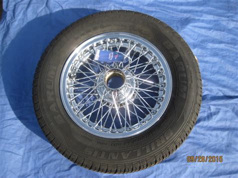 Mg Ah Brand New Midget Sprite Chrome 13 Wire Wheel And 145 Tyre