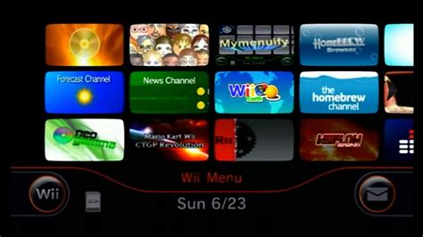 My Wii Menu Youtube