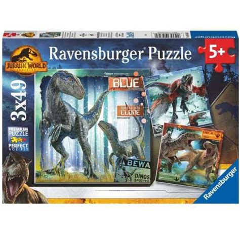 Jurassic World Puzzle 3x49 Piezas