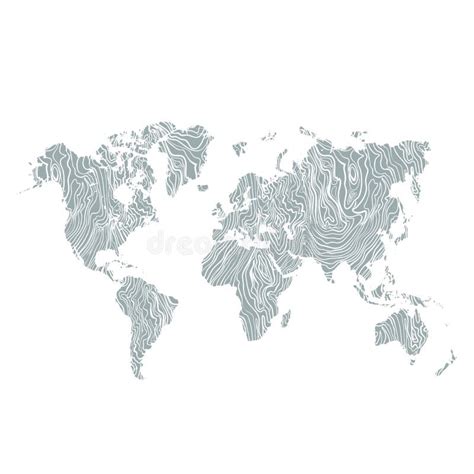 World Map Paper Texture Gray Background Stock Illustrations 612 World