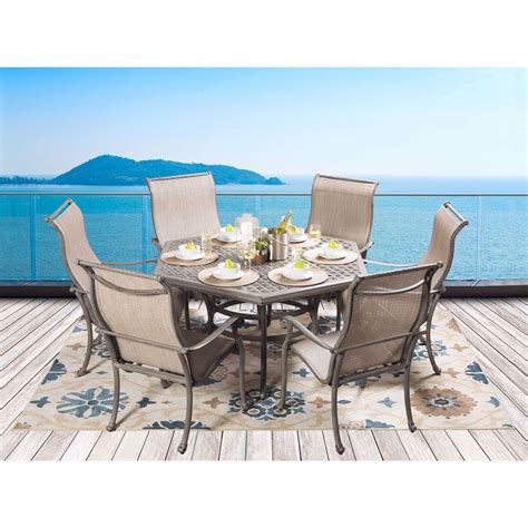 What makes hexagon patio table different with other type of table is only its shape of the table top. Macon 54" Hexagon Patio Table | LD1031AS-54 S181B-2GRAY ...