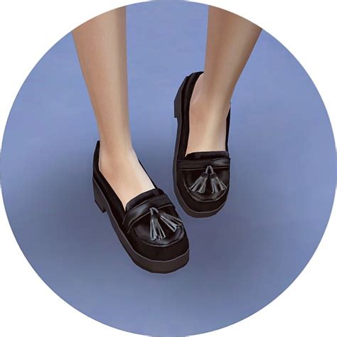 Sims4 Marigold Tassel Platform Heels • Sims 4 Downloads