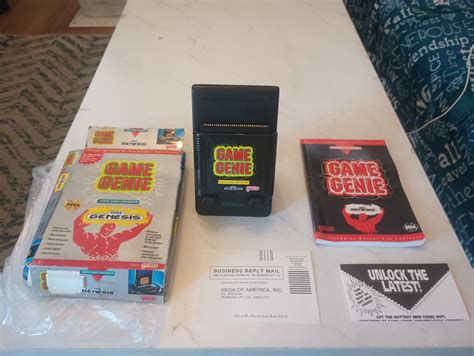 Boxed Game Genie Video Game Enhancer Wcodebook For Sega Genesis Galoob
