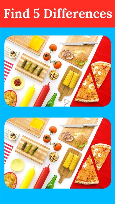 Find The Differences Spot Differences Food For Android Apk Download