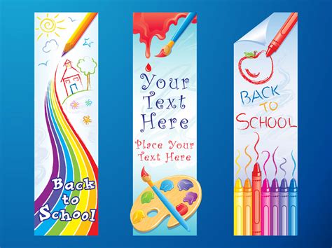 Back To School Banners Vector Art And Graphics