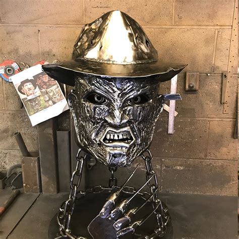 Small firepit in hammered bronze. This Freddy Krueger Fire Pit Is A Perfect Addition To Any ...
