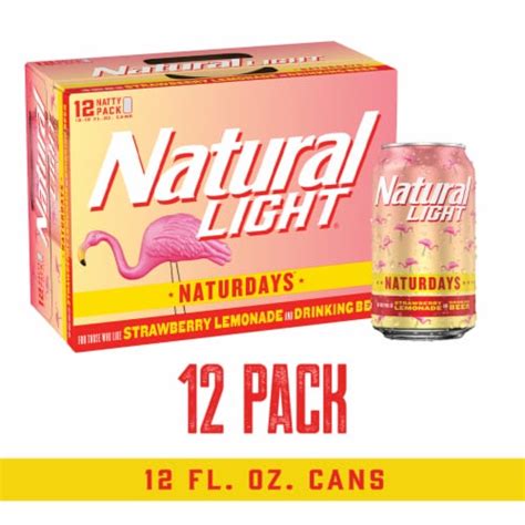 Natural Light Naturdays Strawberry Lemonade Beer 12 Pk 12 Fl Oz Kroger