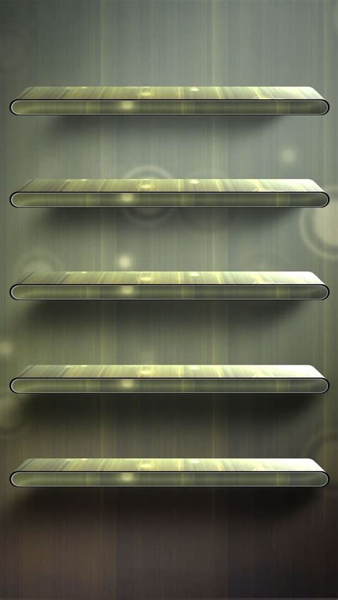 Tap And Get The Free App Shelves Minimalistic Unicolor Simple Green
