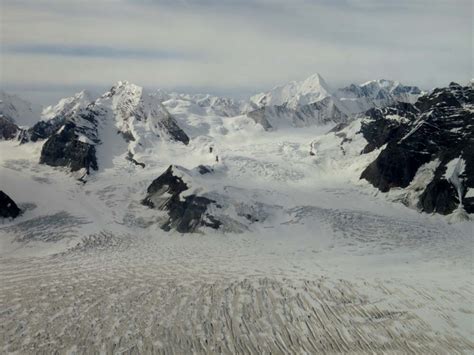 Flying above Canada's highest mountains in Kluane National Park