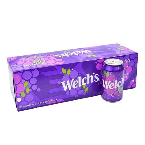 Nước Ngọt Có Ga Vị Nho Welchs Sparkling Grape Soda Lốc 12 Lon Kute Shop