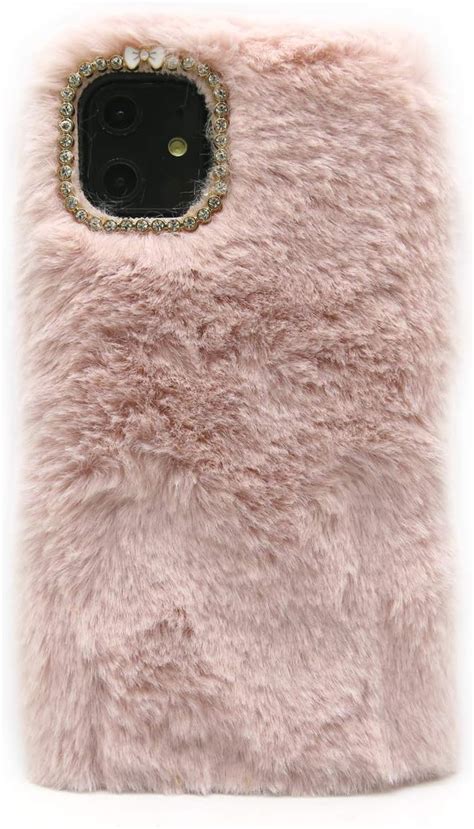 Iphone 11 Pro Furry Case Pink Iphone 11 Pro Fluffy Case Women Fashion Faux Fur