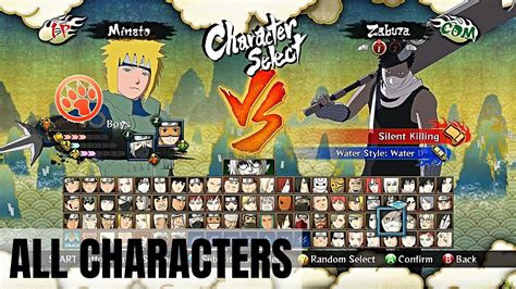 Naruto Ultimate Ninja Storm Full Burst All Characters Showcase Full