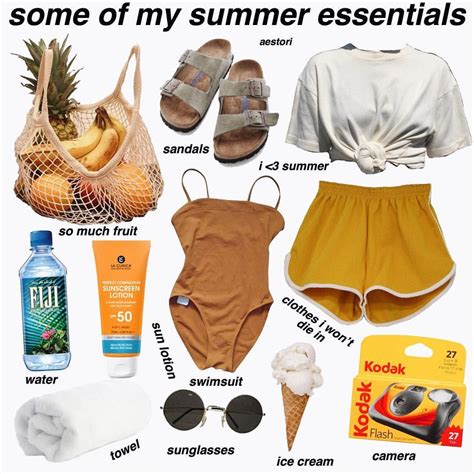 What Are Some Of Your Summer Essentials Follow Aestori For More ☀️