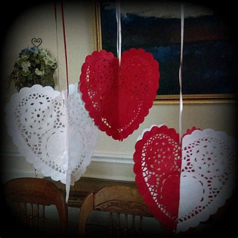 Easy To Make Paper Heart Doilies Valentine Paper Crafts