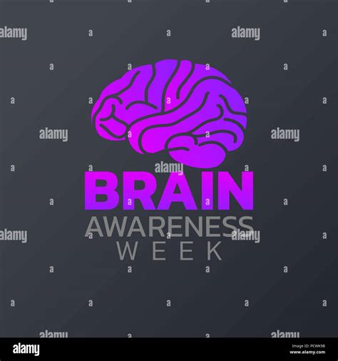 Brain Awareness Week Icon Design Infographic Health Medical