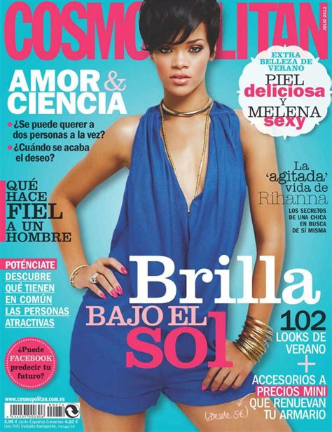 Cosmopolitan Espana July 2013 Rihanna Magazine Cover Rihanna Album