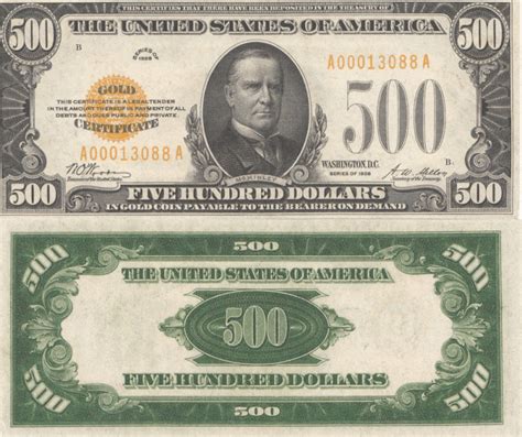 Banknote World Educational United States United States 500 Dollars