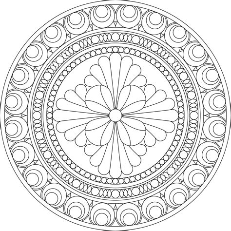 Buddhist Mandala Coloring Pages A Creative And Mindful Expression Of