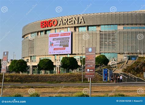 Ergo Arena Sports And Entertainment Hall Located On The Border Of Two