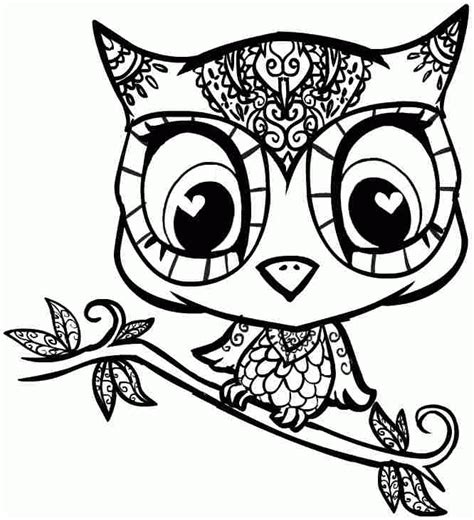 Discover our free coloring pages for kids. Girl Owl Coloring Pages - Coloring Home