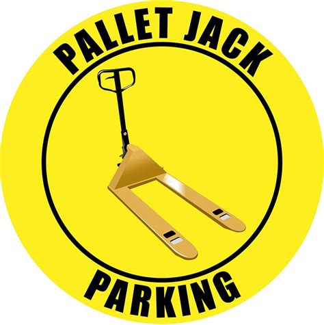 A pallet jack, also known as a pallet truck, pallet pump, pump truck, dog, or jigger is a tool used to lift and move pallets. Creative Safety Supply - Pallet Jack Parking - Yellow, $15 ...