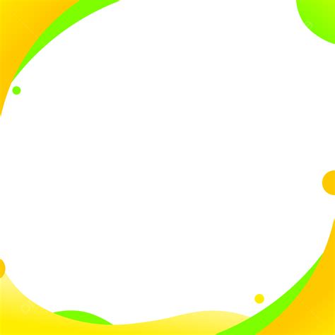 Yellow Green Abstract Border Borders Abstract Yellow Png Transparent