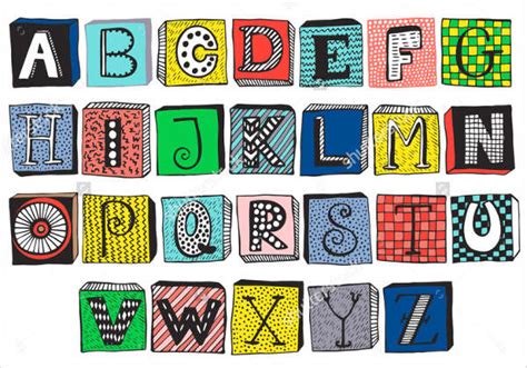 11 Fancy Alphabet Letters Psd Eps Format Download