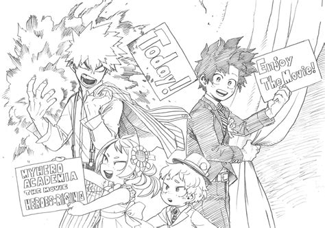 Last Horikoshis Heroes Rising Countdown Sketch Rbokunoheroacademia