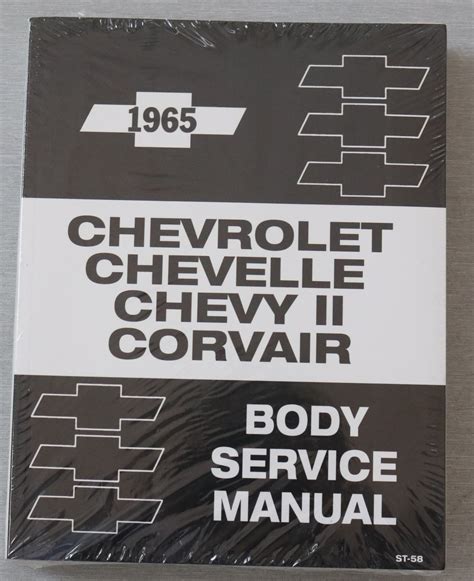 Chevrolet Chevelle Chevy Ii Corvair 1965 Body Service Manual Us