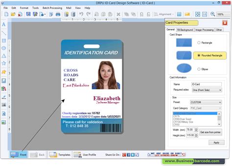 Using photo id software allows you to easily design id cards, manage and store cardholder information, communicate with databases, and add functionality. ID Card Maker Software designs ID Cards - BusinessBarcode