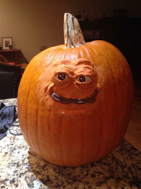Pepe The Pumpkin Pumpkin Carving Art Know Your Meme