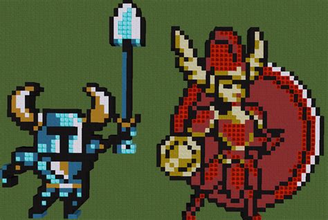 Shovel Knight The Heroes Minecraft Pixel Art By Arandomartfan On