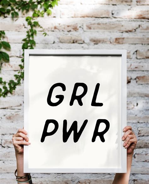 Grl Pwr Grl Pwr Print Girl Power Sign Girl Power Print Etsy