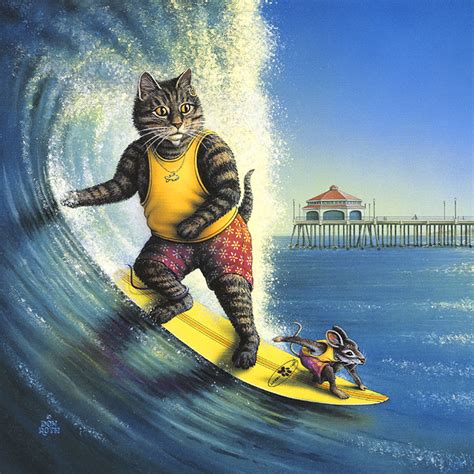 Kool Kat Surfer Painted By Don Roth Prints Available On Web Site