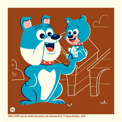 Tom And Jerry Jerry Nibbles Spike And Tyke Art Print Set By Dave