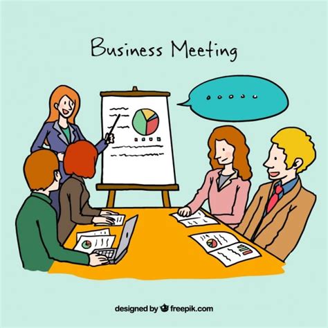 Business Meeting Illustration Vector Premium Download