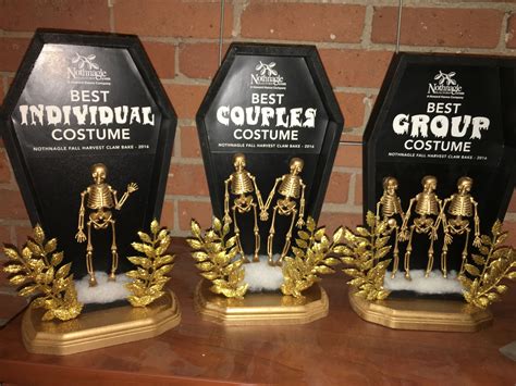 Diy Halloween Costume Contest Trophies Created For Our Annual Fall