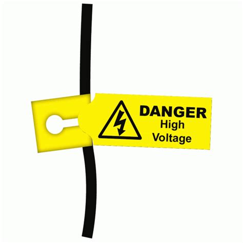 Tuff Tag Danger High Voltage Labels Label Bar