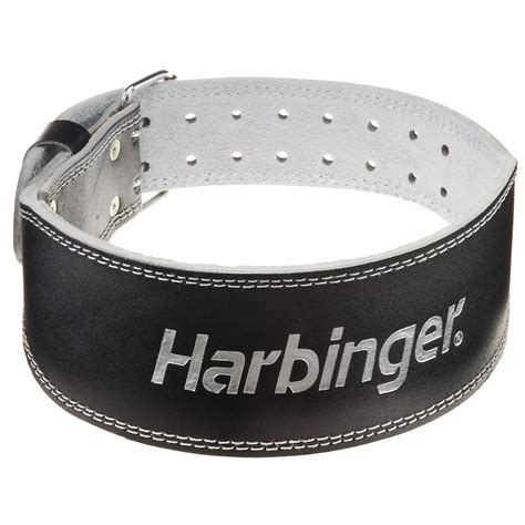 Harbinger 4 Padded Leather Weight Lifting Belt Academy