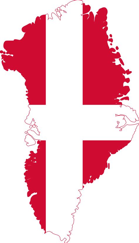 A national flag is a flag that represents and symbolizes a country.flags come in many shapes and designs, which often represent something about the country or people that the flag represents.common design elements of flags include shapes such as stars, stripes, and crosses, layout elements such as including a canton (a rectangle with a distinct design, such as another national flag), and the. File:Flag Map of Greenland (Denmark).png - Wikimedia Commons