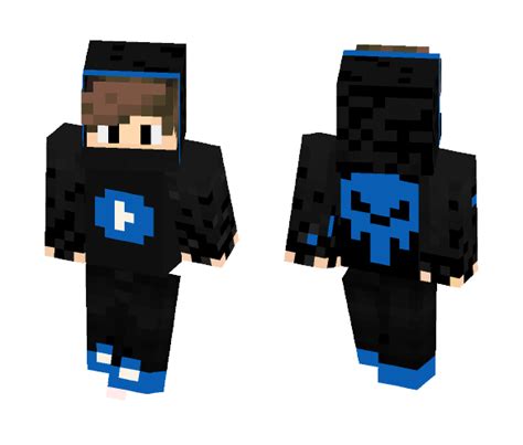Install Cool Blue Youtuber Skin For Free Superminecraftskins