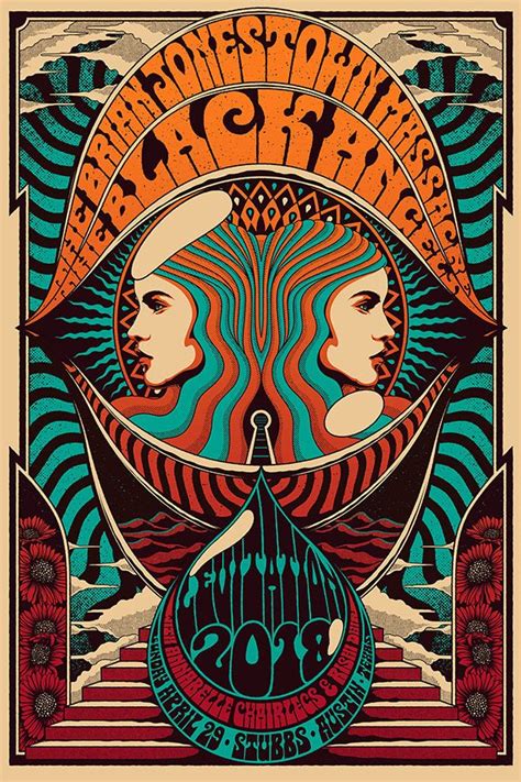 Behance Nouveaux Projets Psychedelic Poster Psychedelic Art