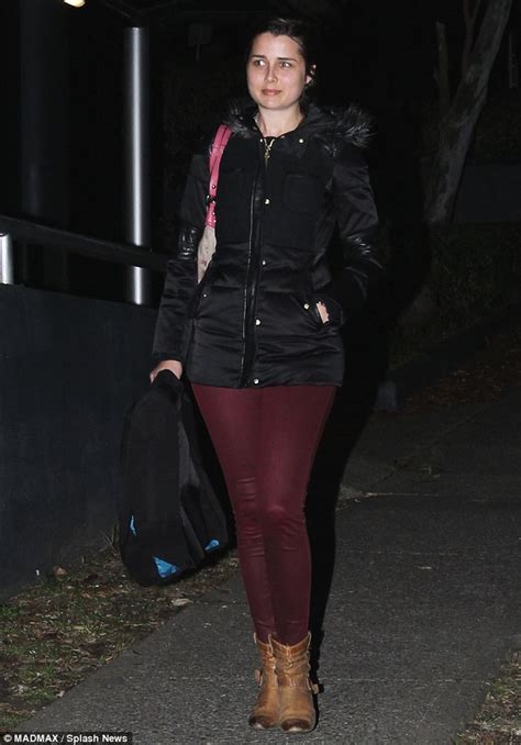 Heather Maltman Covers Up Her Figure In A Bulky Jacket And Tight Trousers After Wearing Tiny