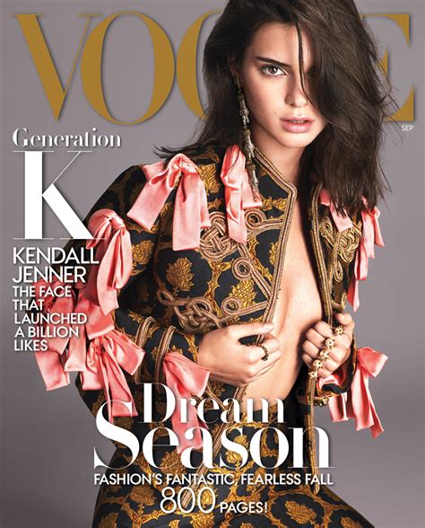 Kendall Jenner September Cover Vogue Daily Front Row