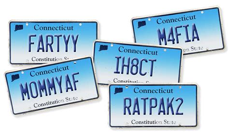 Here Are 5 Connecticut Vanity Plates Recently Rejected By The Ct Dmv Ct Insider