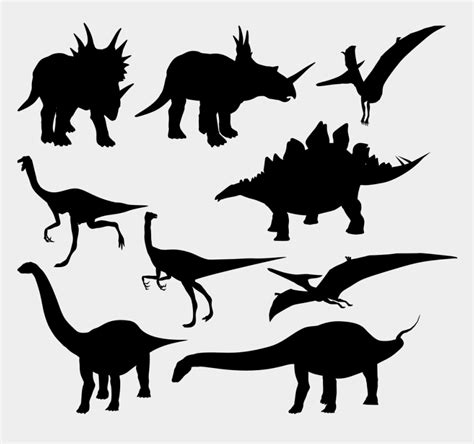 Dinosaur Silhouette Printable Printable World Holiday