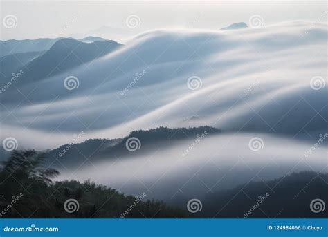 Flowing Clouds Closeup On Mountains Stock Photo Image Of Scenery