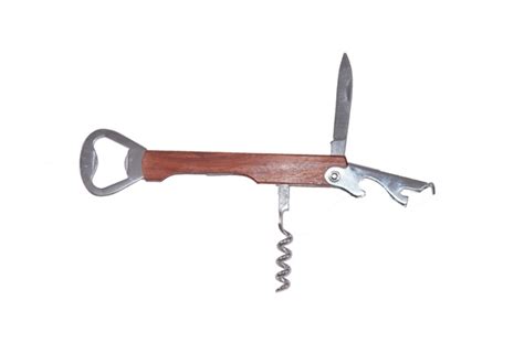 Rosewood Bottle Opener And Corkscrew With Second Opener