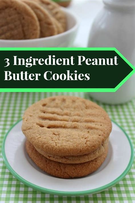 Kristyn merkley march 18, 2020. 3 Ingredient Peanut Butter Cookies | Recipe | Peanut ...